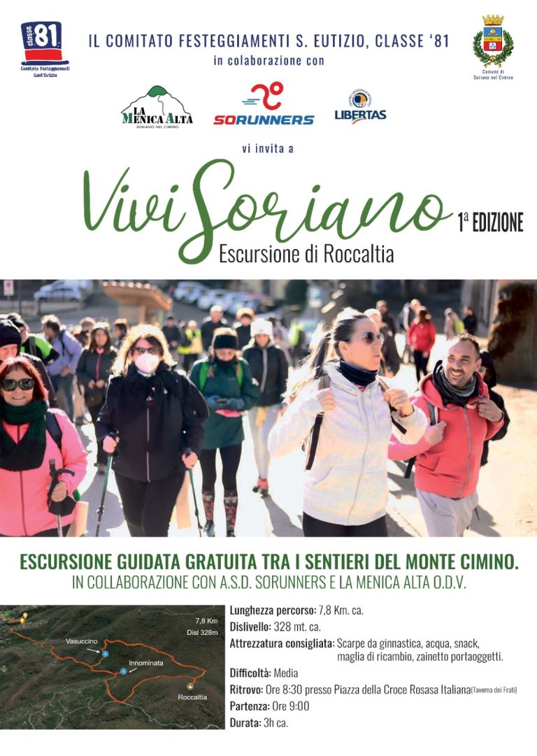 1^ Edizione Vivi Soriano - Escursione Roccaltìa